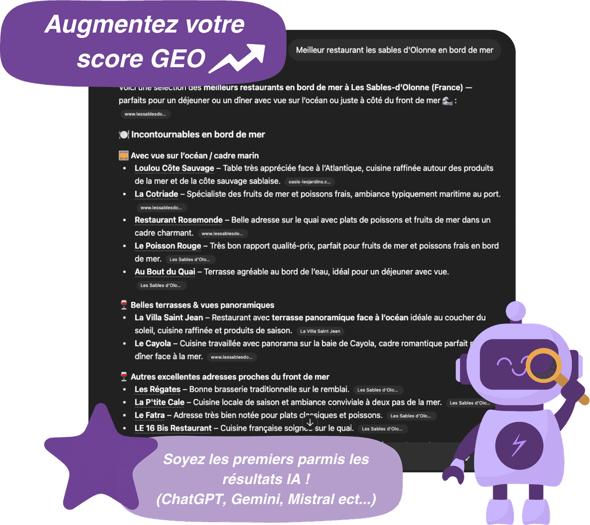 Moteurs IA - Référencement